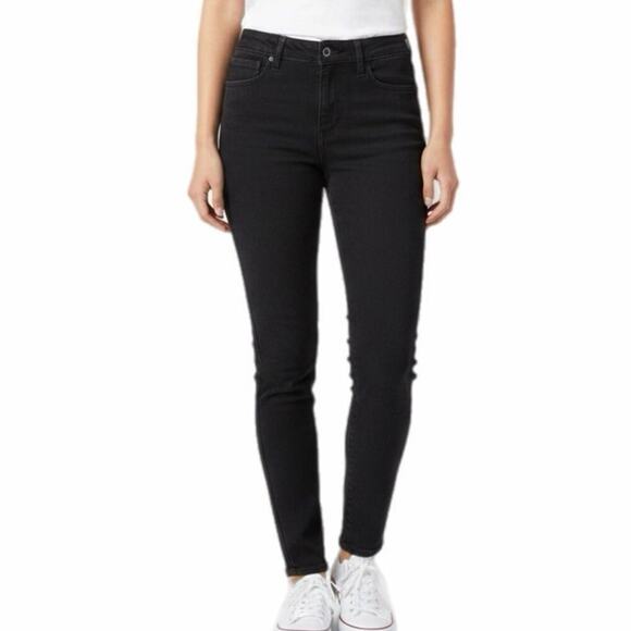 Old Navy Denim - Old Navy Women's Rockstar Jegging Jeans Size 24 Black Skinny Raw Hem Stretch